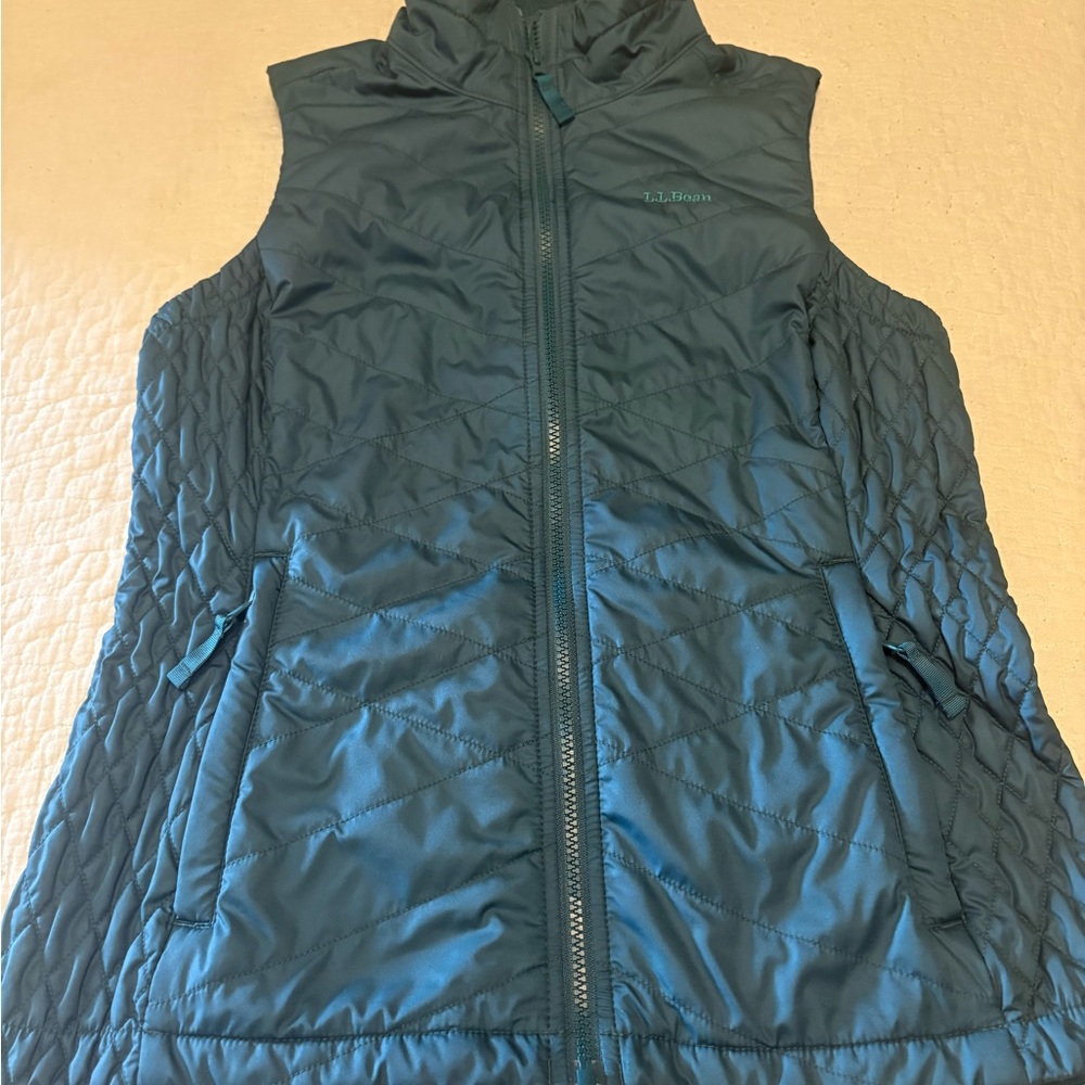 L.L. Bean Women's Quilted Vest in Deep Teal